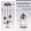 3 - Light Matte Black Cylinder Pendant