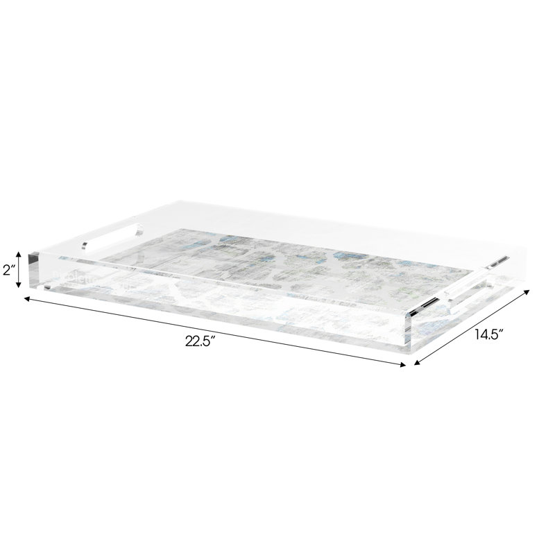 Giraffe Opulence Acrylic Rectangle Decorative Tray