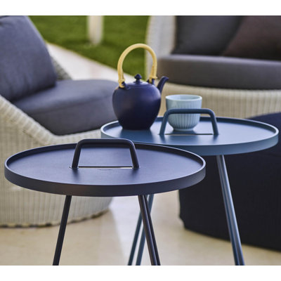 On-the-Move Round Outdoor Side Table ,