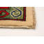 Tapis décoratif en laine rouge de conception unique 8 pi 2 po x 10 pi 6 po noué à la main New Age