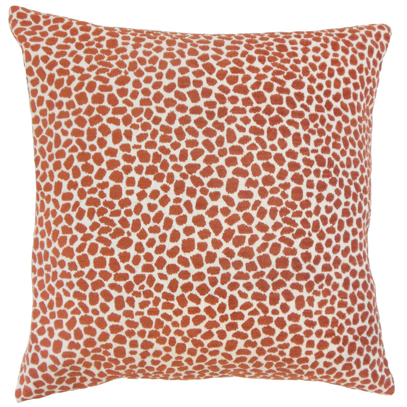 Animal Print Reversible Throw Pillow, Lichen, 18" H x 18" W