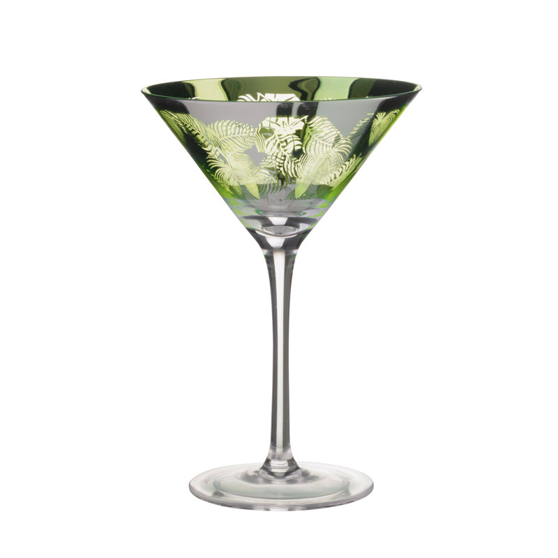 Tropical Leaves Cocktail Glasses