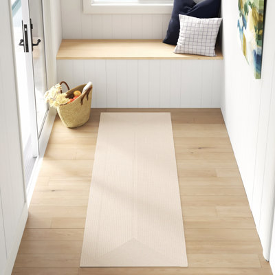 Morton Handmade Flatweave Polypropylene Area Indoor/Outdoor Area Rug in Ivory
