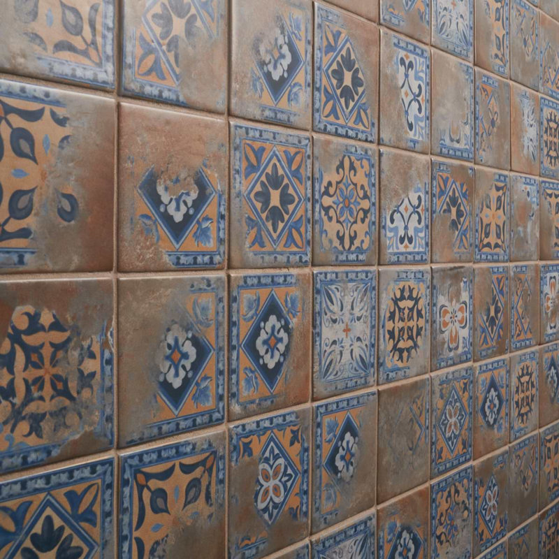 Atlas 3.39 In. X 3.93 In. Square Matte Porcelain Floor And Wall Tile (4.73 Sq. Ft. / Case)