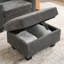 Canapé inclinable simple avec dossier réglable, charge USB, support pour téléphone et repose-pieds caché-1624131120