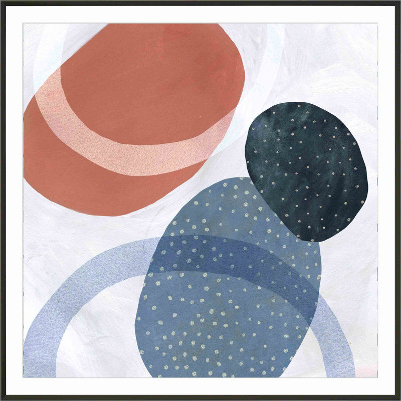 «In Orbit II» par Emma Scarvey - peinture encadrée, H 20 po x l 20 po, Noir