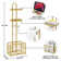 Toilet Paper Holder Tissue Rack Stand with Roll Storage Basket