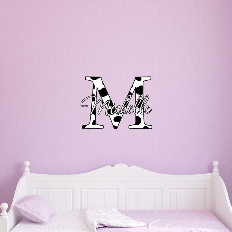 Text & Numbers Wall Decal, 14" H x 14" W x 0.01" D, Black, Yes