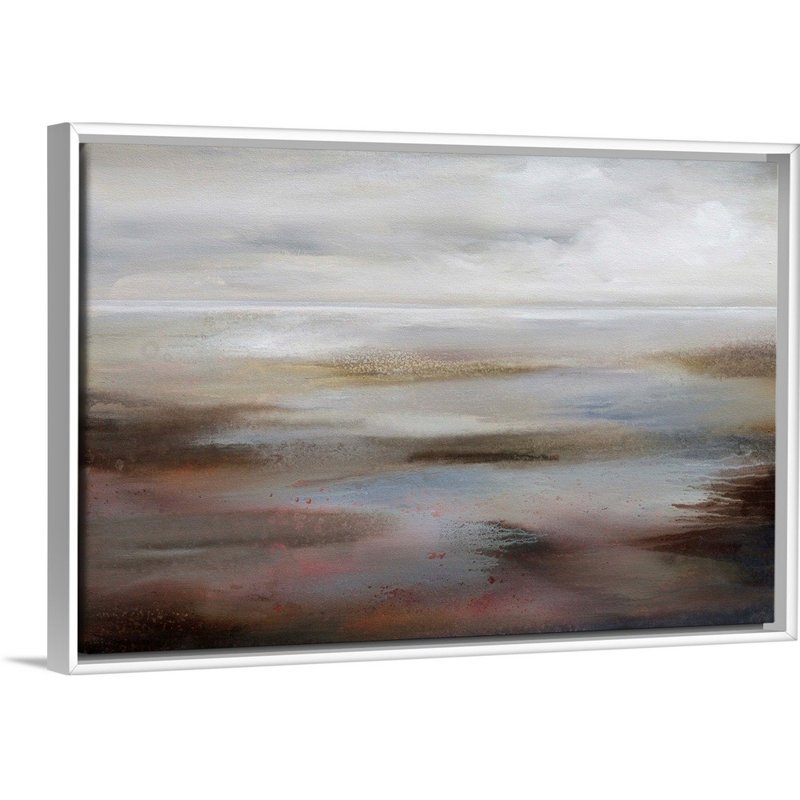 «Serene Image» par Karen Hale, reproduction sur toile, Cadre blanc, H 18 po x l 26 po x P 1,75 po