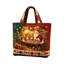 Sac fourre-tout imprimé de Noël, sac à bandoulière décoré pour les fêtes-9125705