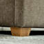 Banc de rangement en chenille de 60,2 po de largeur, tabouret d'appoint rabattable avec pieds en bois d'hévéa, capacité de 300 lb, résistant aux égratignures, trous de ventilation, charnières pour fenêtre