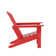 Outdoor 5-Piece Adirondack Chair With Square Coffee Table Conversation Set