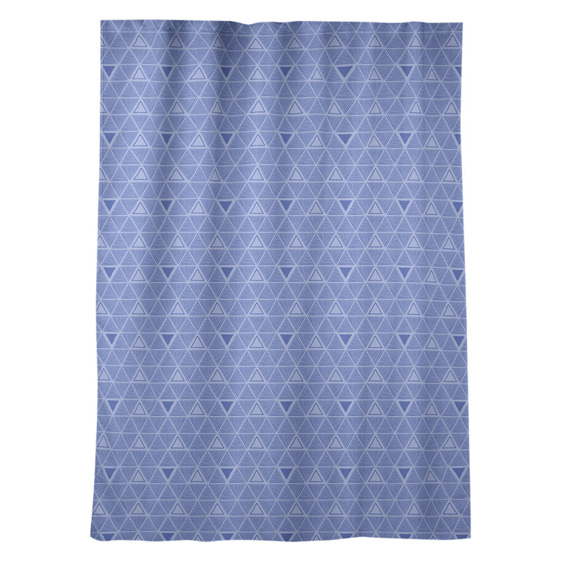 Jordao Room Darkening Curtain Single Panel, Blue/Silver