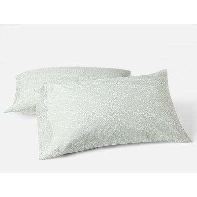 Organic Print Percale Pillowcase Set
