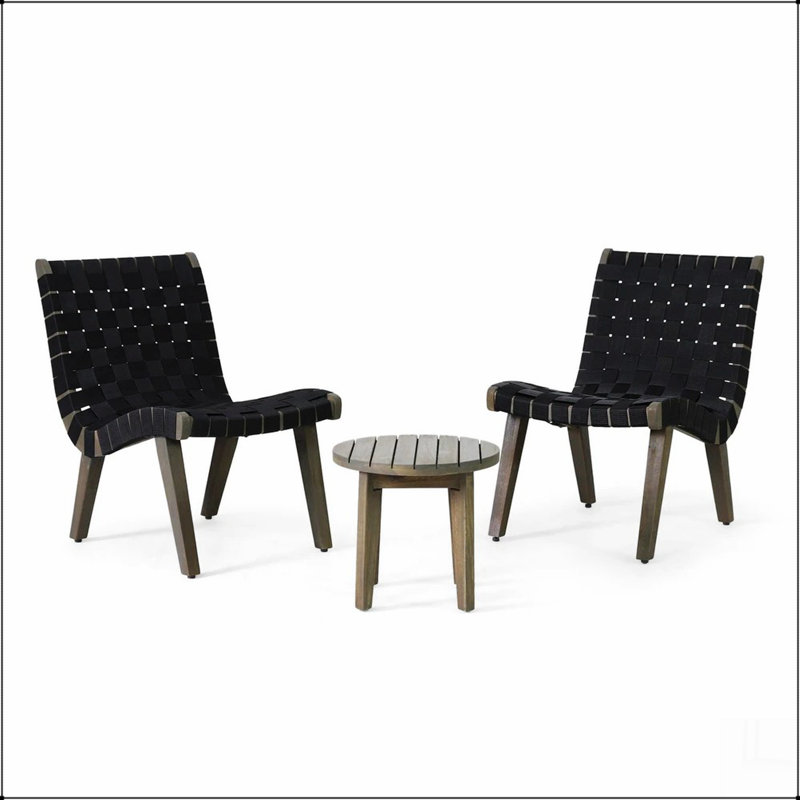 Ensemble de conversation d'extérieur 3 pièces