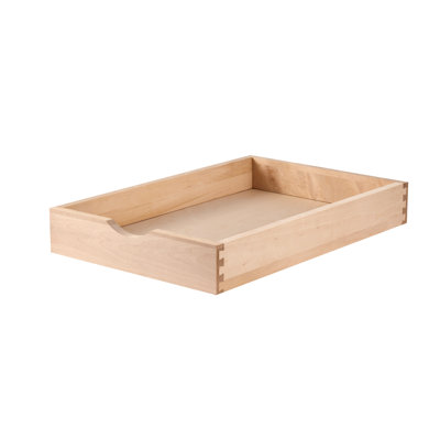 Tiroirs d'armoire à fermeture en douceur, tablette coulissante et tablette coulissante en bois Lynetta