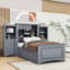 Lit plateforme en bois avec tiroirs et tablettes Brandace-1614270185