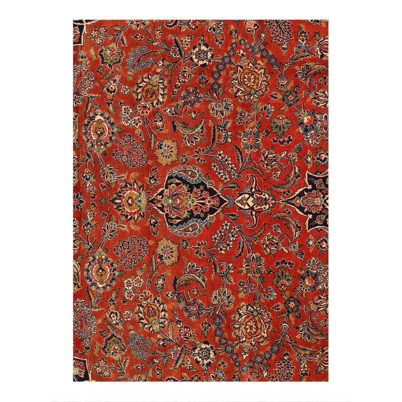 Persian Hand knotted Vintage Kashan 10'5'' X 16'
