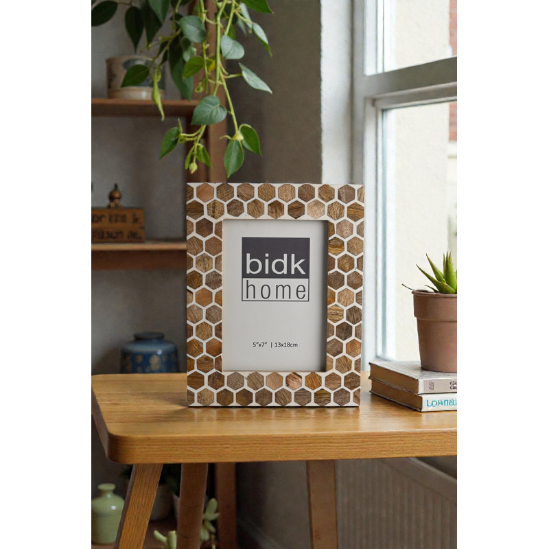 Cadre photo simple en bois Hidemi, 5 po x 7 po
