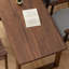 Bureau rectangulaire en bois massif brun noisette-108508015
