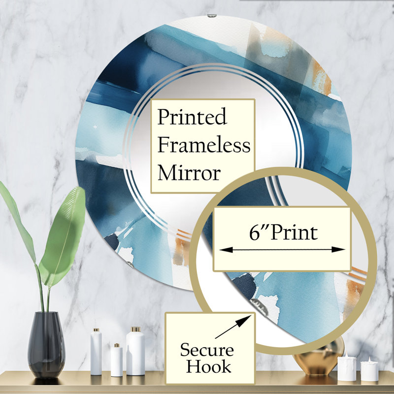 Miroir mural Morran, 32 po x 32 po
