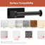 Porte-rouleau de papier hygiénique mural autoportant en acier inoxydable avec support à un poteau, sans perçage, noir mat-108125132