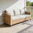 Spacious Modern Patio Sofas, Durable Metal Rattan Design For Poolside