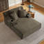 Chaise longue d'intérieur surdimensionnée, en velours côtelé, sans assemblage-1394646758