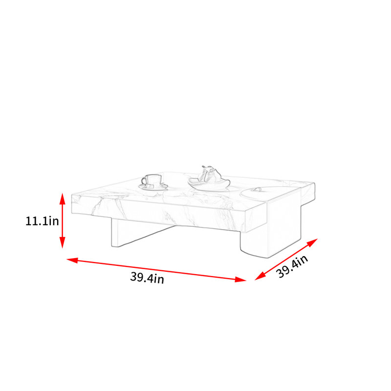 Table basse moderne de style minimaliste classique