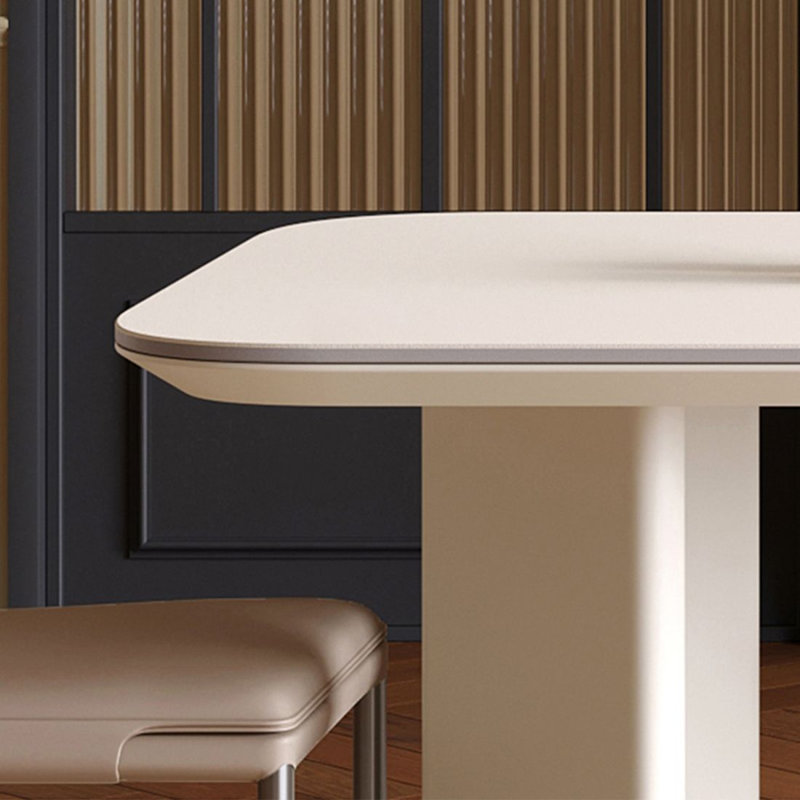 Table de salle à manger Beige, 29.53"H x 62.99"L x 31.5"W