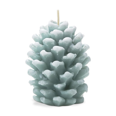 Frosted Pine Cone Candle