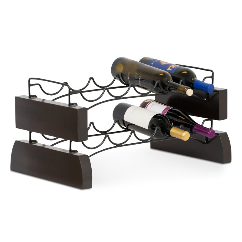 Downey Solid Wood Wine Bottle Rack