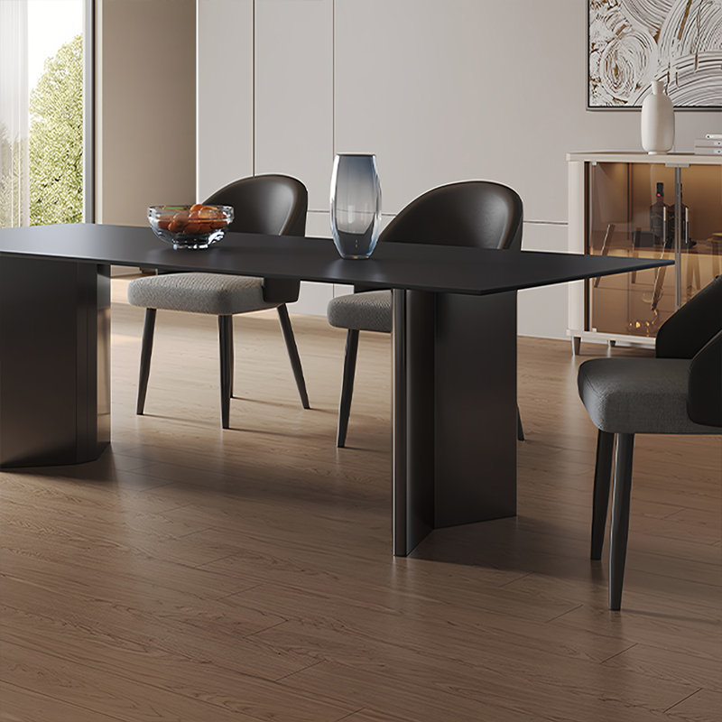 Ensemble de chaises de salle à manger noires, H 29,52 po x L 55,11 po x l 31,49 po