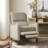 Beecher Traditional 28.75" Wide Genuine Leather Manual Club Recliner with Solid Wood Legs-292004011