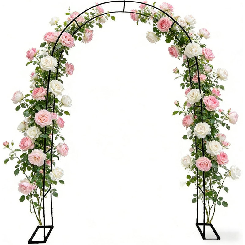 140cm W x 38cm D Metal Garden Arch Trellis Arbour for Rose Climbing Trellis Wedding Decoration