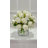 Silk Roses Arrangement in Vase