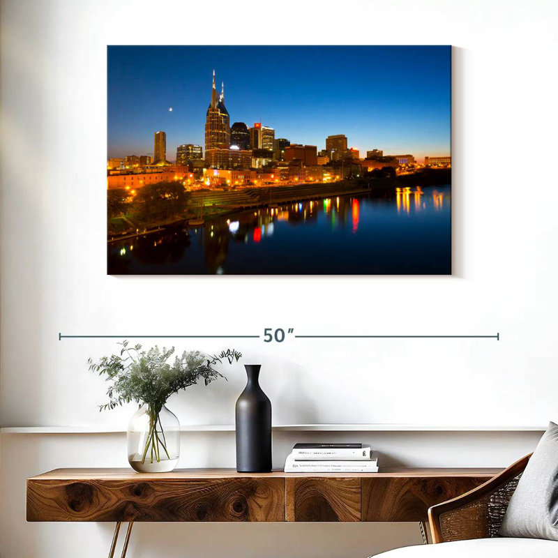 Vue sur la ville de Nicci Nashville, H 26 po x l 39 po