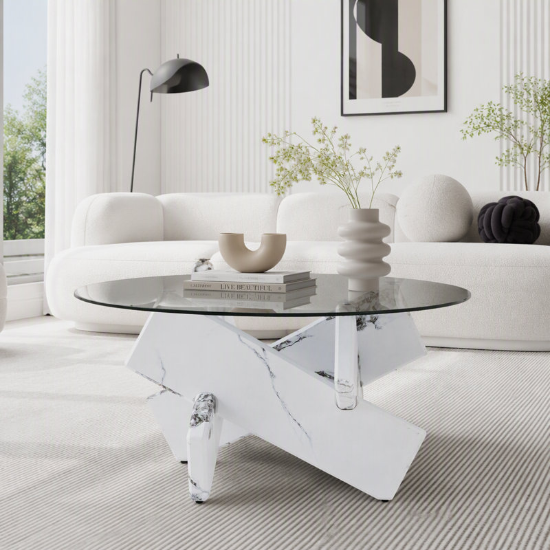table basse unique au design moderne, White