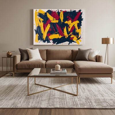 «Neo Expressionism 19», art mural sur toile mauve