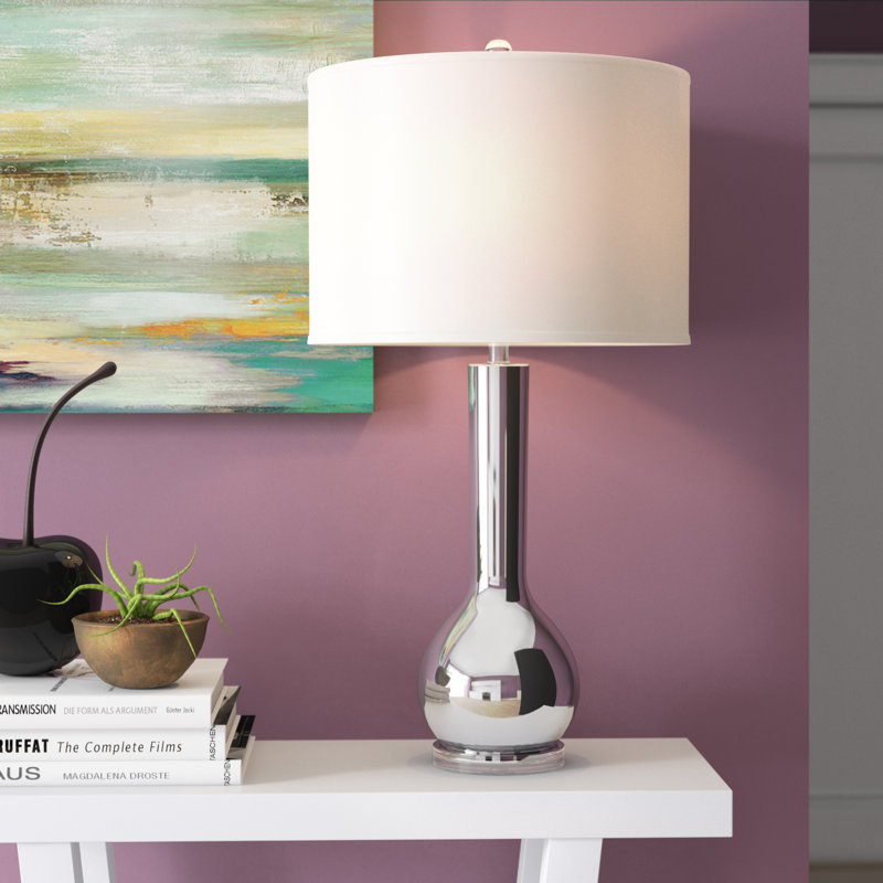 Mcnally Ceramic Table Lamp, Navy