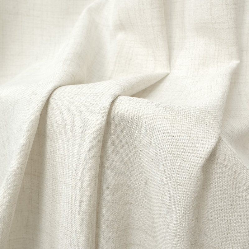 Paire de rideaux semi-transparents avec passe-tringle Janie, Ivoire ivoire, L 52 po x L 63 po
