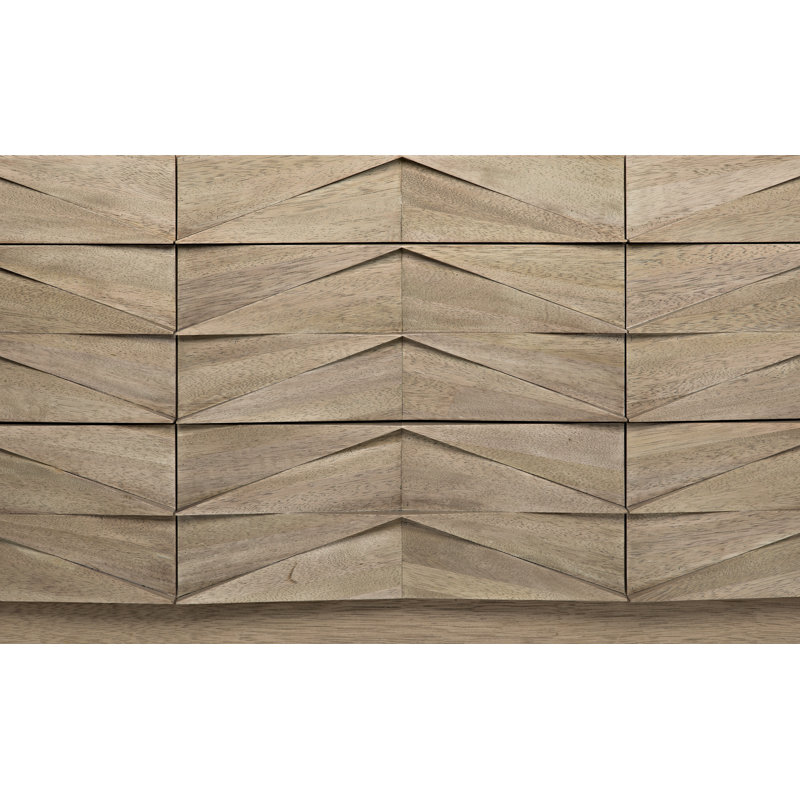 Drake 75'' Solid Wood Sideboard, Washed Walnut