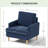 Accent Chair With Solid Wood Legs-116817611