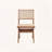 Velentina Rattan & Natural Finish Side Chair, Set of 2