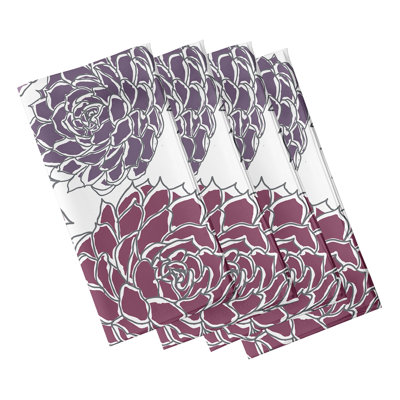 Gorrell Polyester Floral Square Napkin