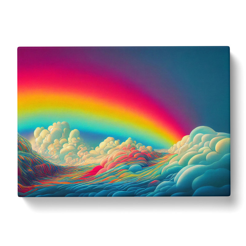 Rainbow Through The Clouds Vol.2 - Wrapped Canvas Print, 40cm H x 60cm W x 3cm D