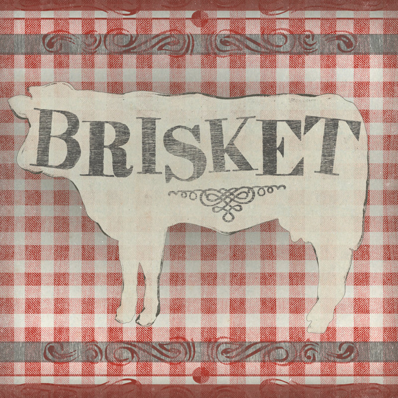 Gingham BBQ II by June Erica Vess - Wrapped Canvas Painting, 30cm H x 30cm W
