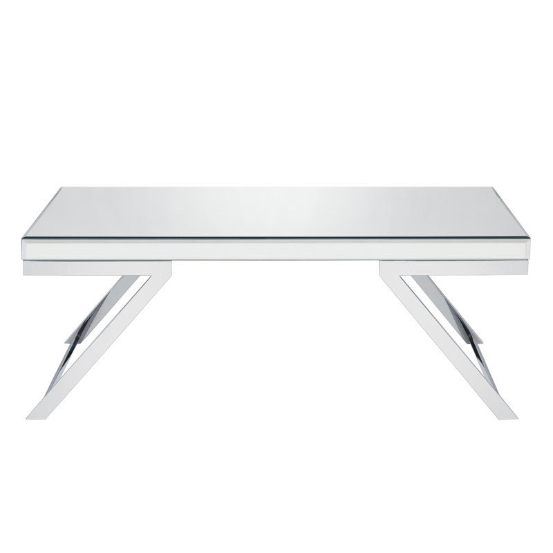 Mzatl Ashwika Glass Top Rectangular Coffee Table