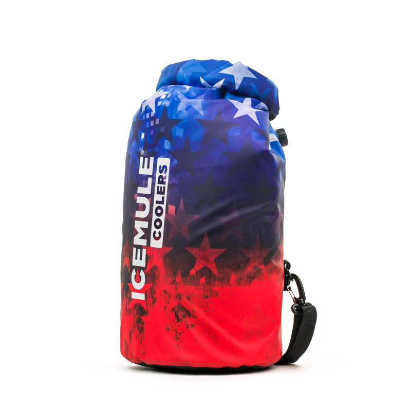 Glacière sac à dos isotherme 10 petites IceMule Classic, Rouge / Bleu