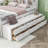 Full Bed With Bookcase Headboard, Under Bed Storage Drawers And Bed End Storage Case-1758597704